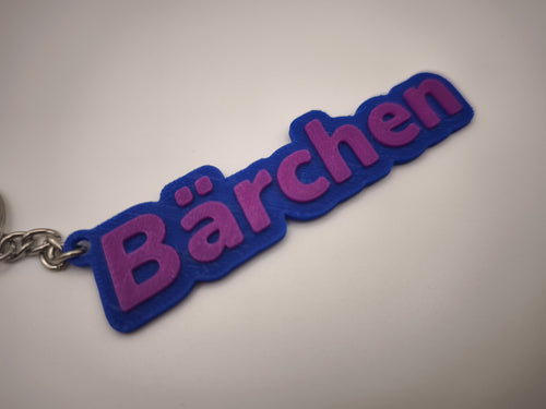 Pärchen-Schlüsselanhänger Set "Bärchen & Prinzessin" – personalisierbar