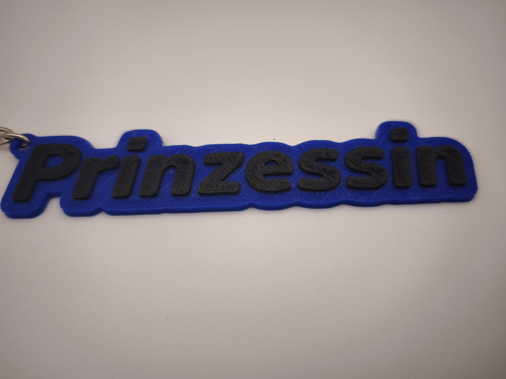Pärchen-Schlüsselanhänger Set "Bärchen & Prinzessin" – personalisierbar
