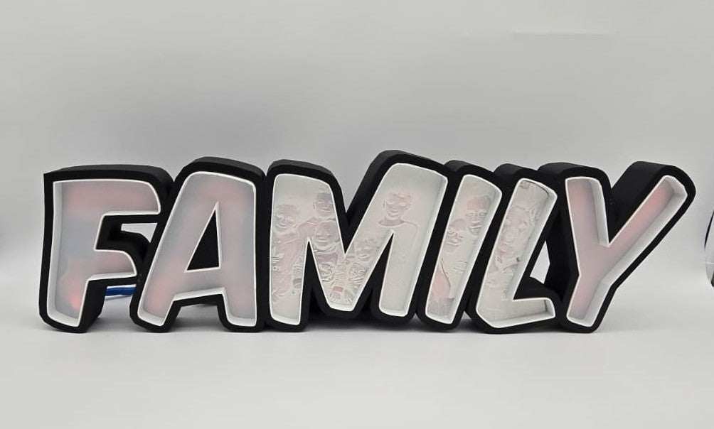 LED Schriftzug mit eigenen Bildern | Personalisiertes Geschenk