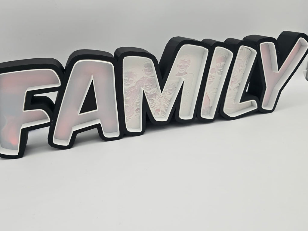 LED Schriftzug mit eigenen Bildern | Personalisiertes Geschenk