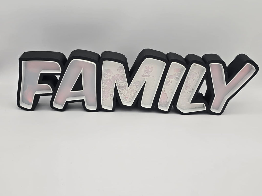 LED Schriftzug mit eigenen Bildern | Personalisiertes Geschenk