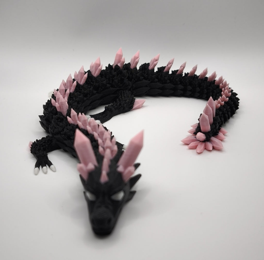 3D Druck Kristall Drache | Beweglich & Personalisiert