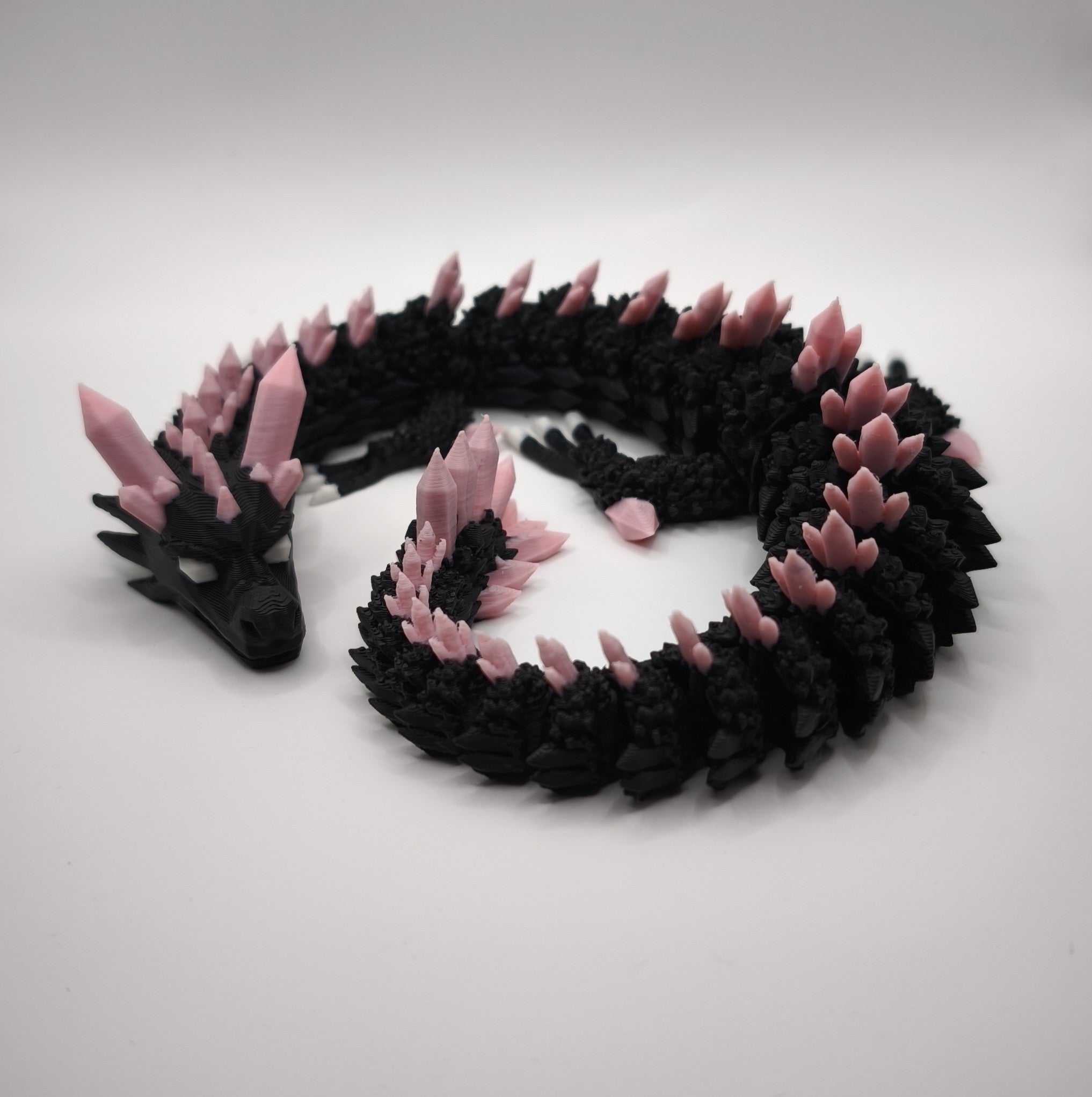3D Druck Kristall Drache | Beweglich & Personalisiert