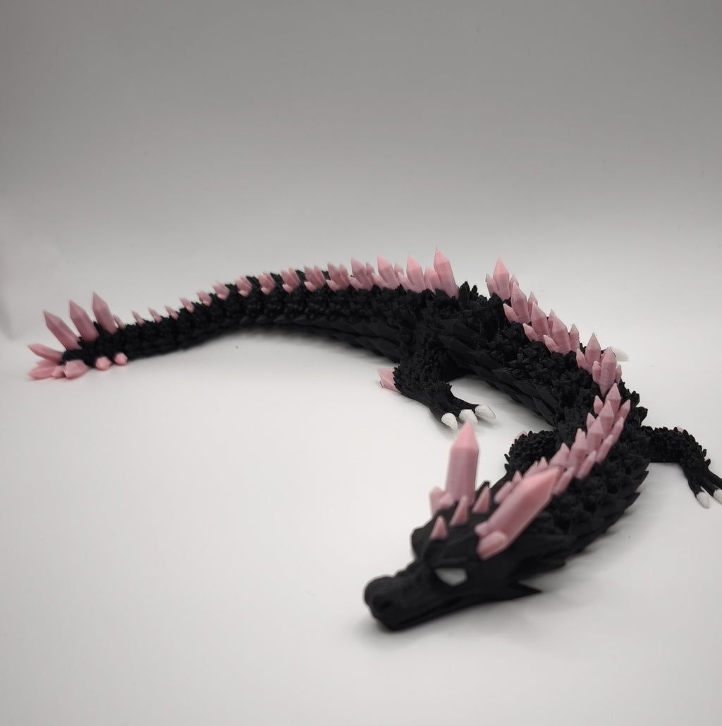 3D Druck Kristall Drache | Beweglich & Personalisiert