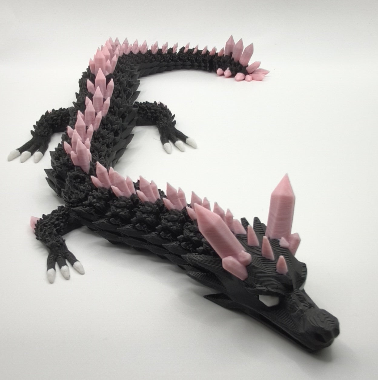 3D Druck Kristall Drache | Beweglich & Personalisiert